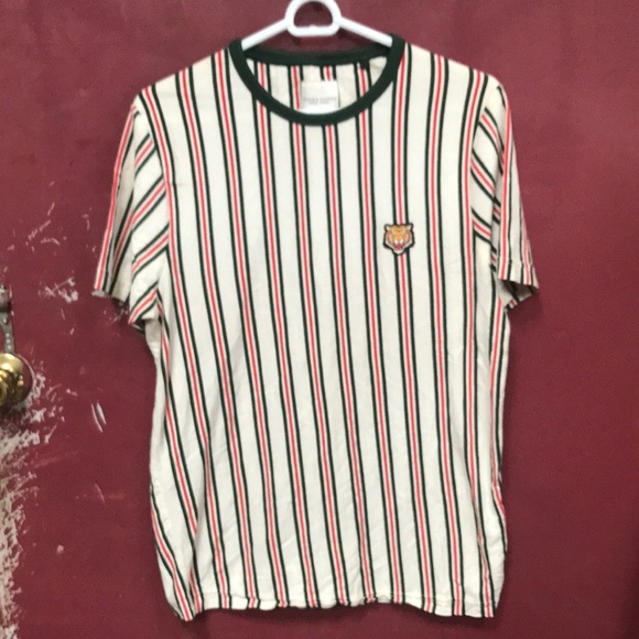 Denim & Flower Red and Green Striped Short Sleeve Tee - Picture 1 of 6